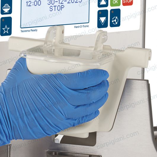 Portello con tramoggia in plastica smontabile